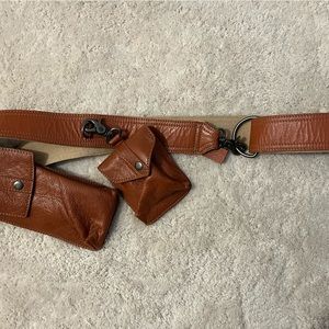 Free People belt with pouches (super cute on)